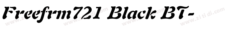 Freefrm721 Black BT字体转换